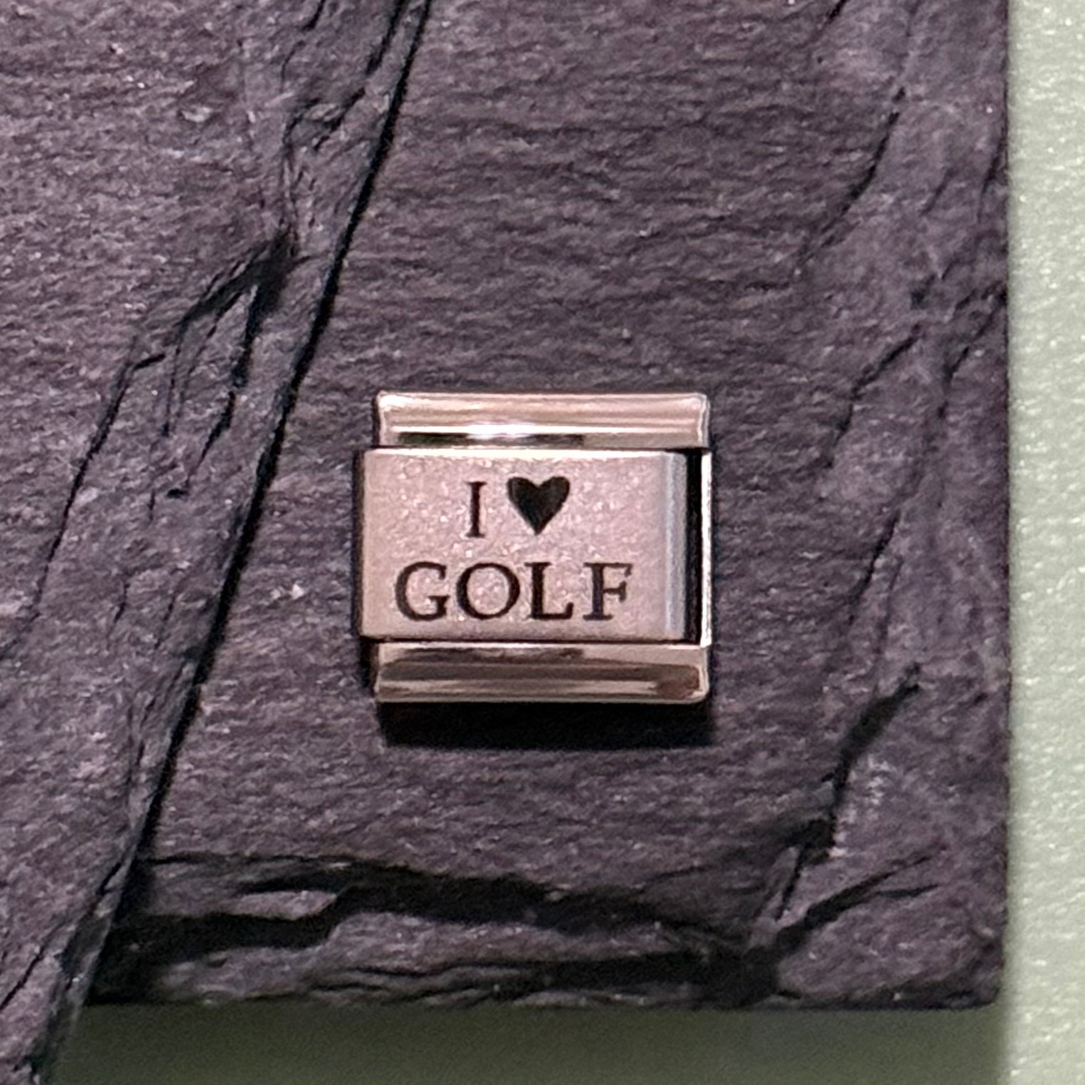 I Golf Italian Charm Bracelet Link